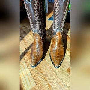 Vintage Ostrich Leg Western Boots